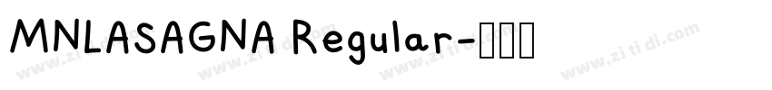 MNLASAGNA Regular字体转换